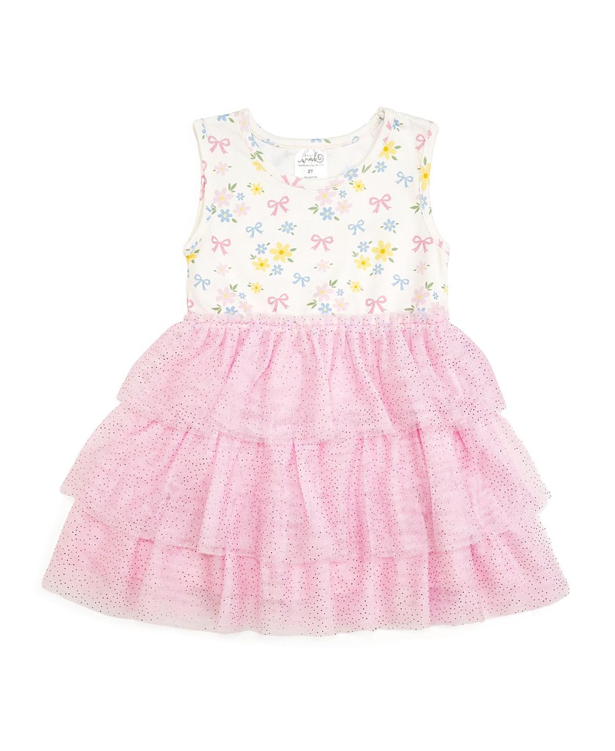 Sweet Wink Girls' Sweet Floral Tank Tutu Dress - Baby, Little Kid, Big Kid