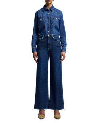 Ultra High Rise Wide Leg Jeans in Paradise Cove - thumbnail 8