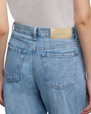 High Rise Stovepipe Straight Jeans in Iris