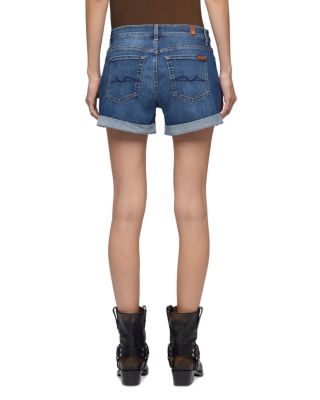 Mid Roll Denim Shorts in Vanity