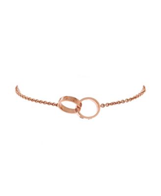  Love Interlocking Bracelet 18K Rose Gold