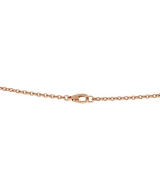 Finesse Lariat Pendant Necklace 18K Rose Gold and Black Spinels 18"