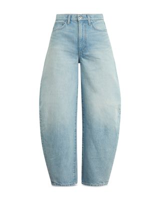 The Billie High Rise Barrel Jeans in Gossamer