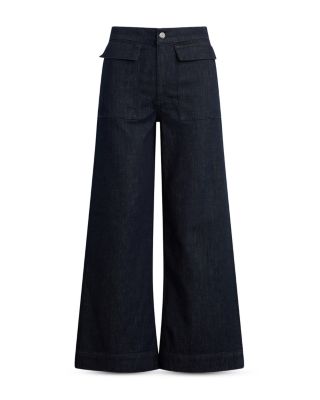 The Irina High Rise Wide Leg Jeans in Rinse