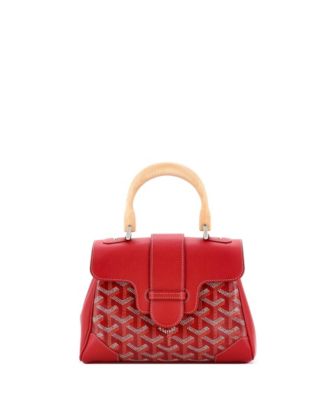  Mini Saigon Top Handle Bag Coated Canvas with Leather