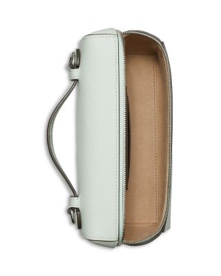 Slim Leather Top Handle Bag