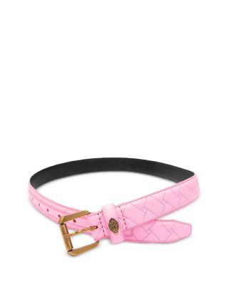 Quilted Kensington Leather Belt