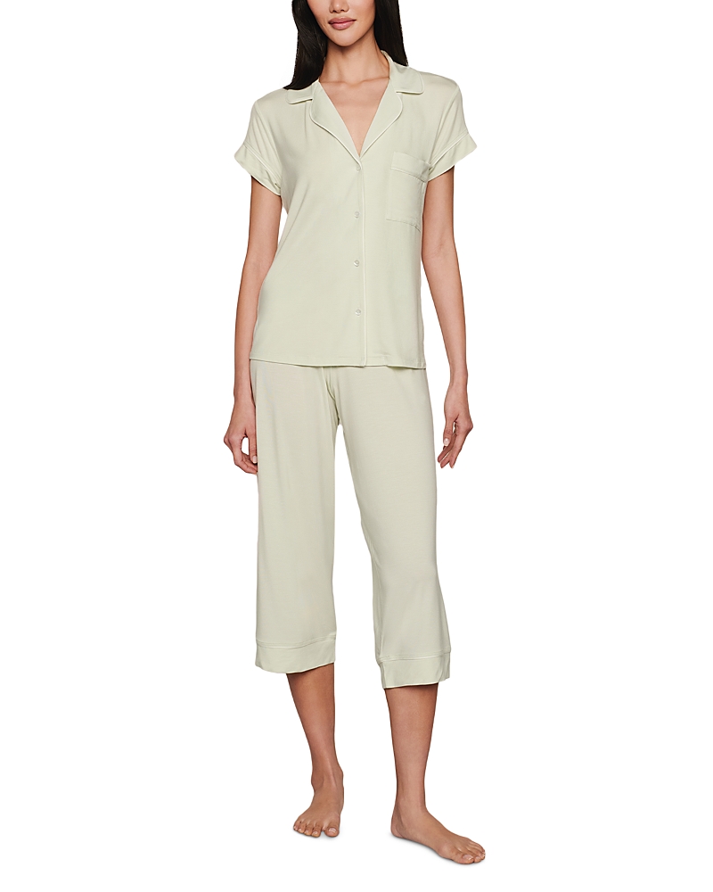 Eberjey Gisele Short Sleeve Crop Pajama Set