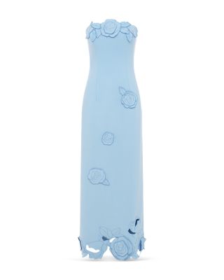Rayna Appliqu&eacute; Bustier Maxi Dress