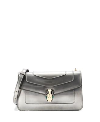  Small Serpenti Forever Shoulder Bag Metallic Leather
