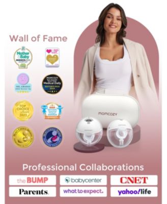 M5 Hands-Free Wearable Breast Pump, Double-Sealed Flange for Baby-Like Comfort, Portable Electric Pump