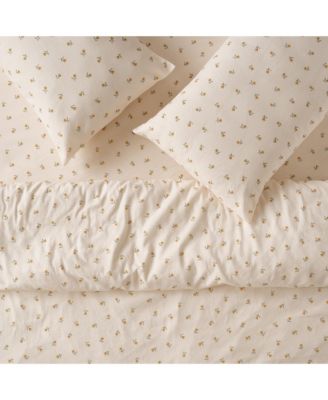 Posy Bud Linen Blend Duvet Cover, Twin