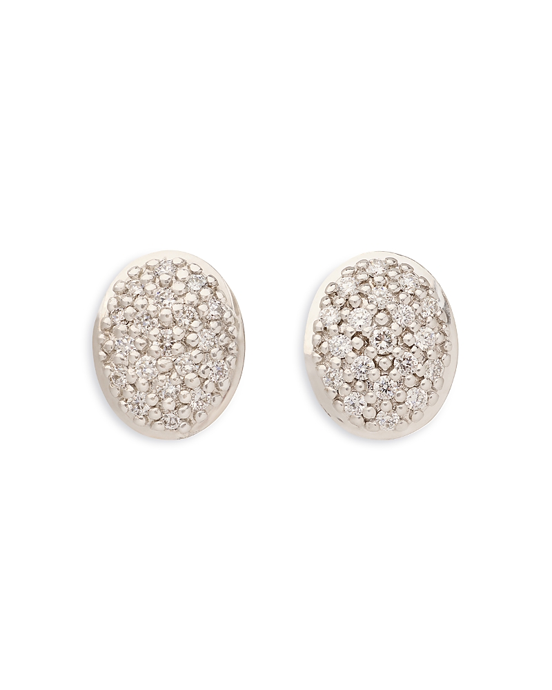 Marco Bicego 18K Yellow Gold Siviglia Diamond Oval Cluster Stud Earrings