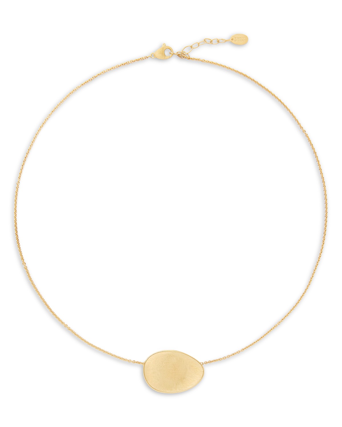18K Yellow Gold Lunaria Diamond & Textured Link Chain Necklace, 16.5"