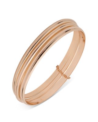 Triple Stack Logo Bangle Bracelet