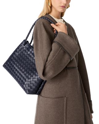 Medium Andiamo Intrecciato Leather Shoulder Bag