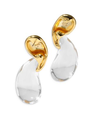 Liquid Lucite Modernist Earrings