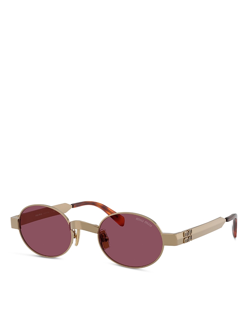 Miu Miu Oval Sunglasses, 47mm
