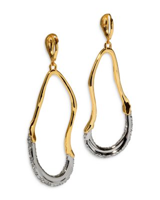 Solanales Crystal Open Drop Earrings 