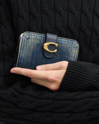 Tabby Wallet In Cotton Denim