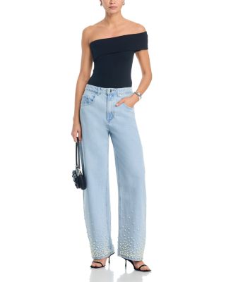 Pearl High Rise Wide Leg Jeans in Sulphur Spring