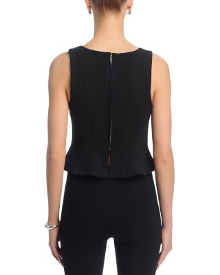 Azra Twill Peplum Top