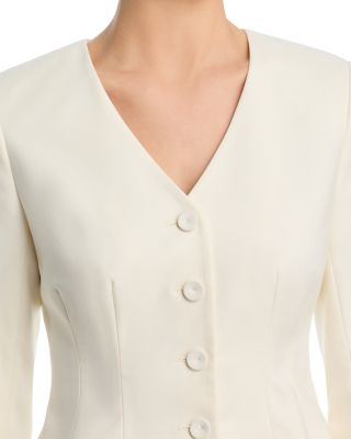 Halsey Twill Tailored Cropped Jacket