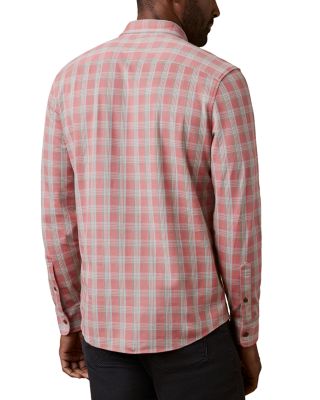 Coastline Knit Plaid Button Down Shirt 