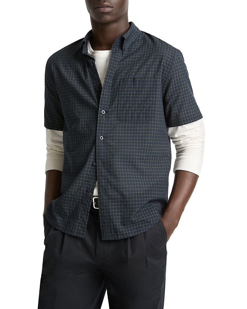 Vince Cortland Plaid Short Sleeve Shirt