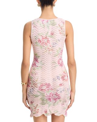 Floral Sweater Knit Tank Mini Dress - Exclusive