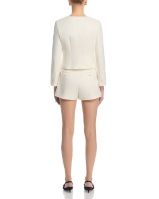Halsey Twill Tailored Cropped Jacket