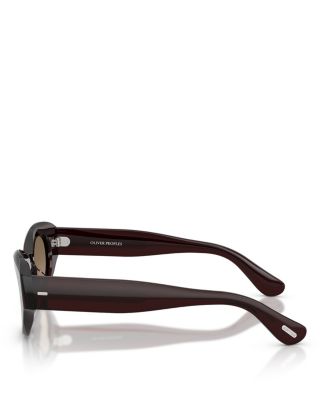 Lerrue Oval Sunglasses, 50mm