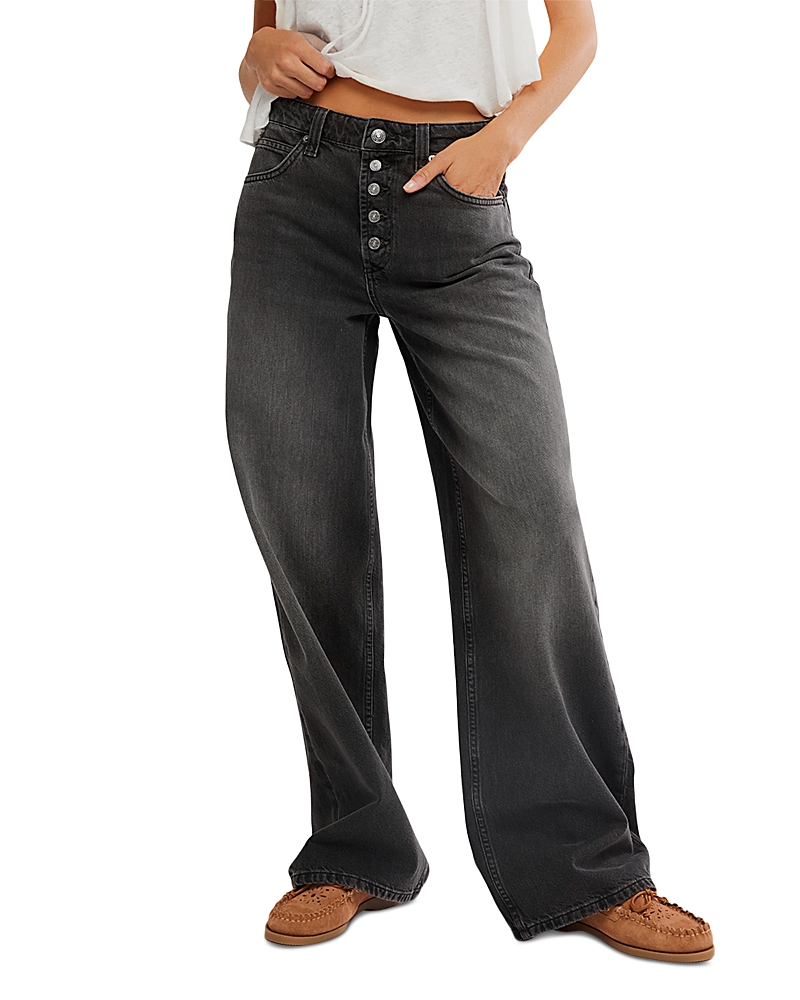 Free People Nia Boyfriend High Rise Jeans in Paradiso