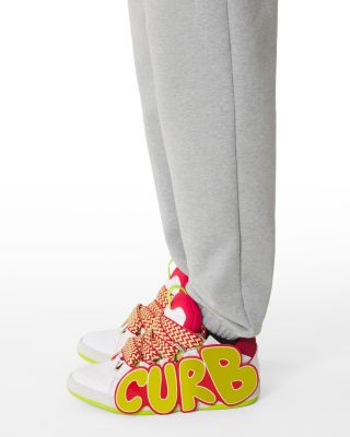  Unisex Curb Patch Sneakers In Leather