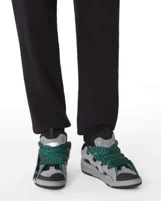  Unisex Curb Patch Sneakers In Leather