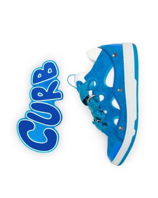  Unisex Curb Patch Sneakers In Leather