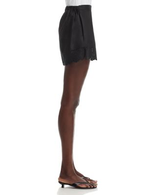 Greta Eyelet Hem Shorts