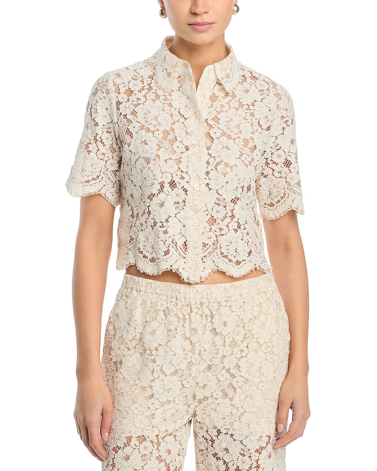 Frame The Bloom Lace Shirt