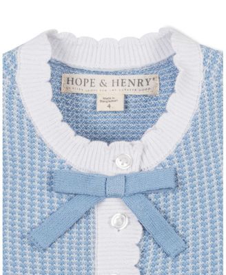 Girls' Organic Button Front Tank Sweater Dress - Little Kid, Big Kid