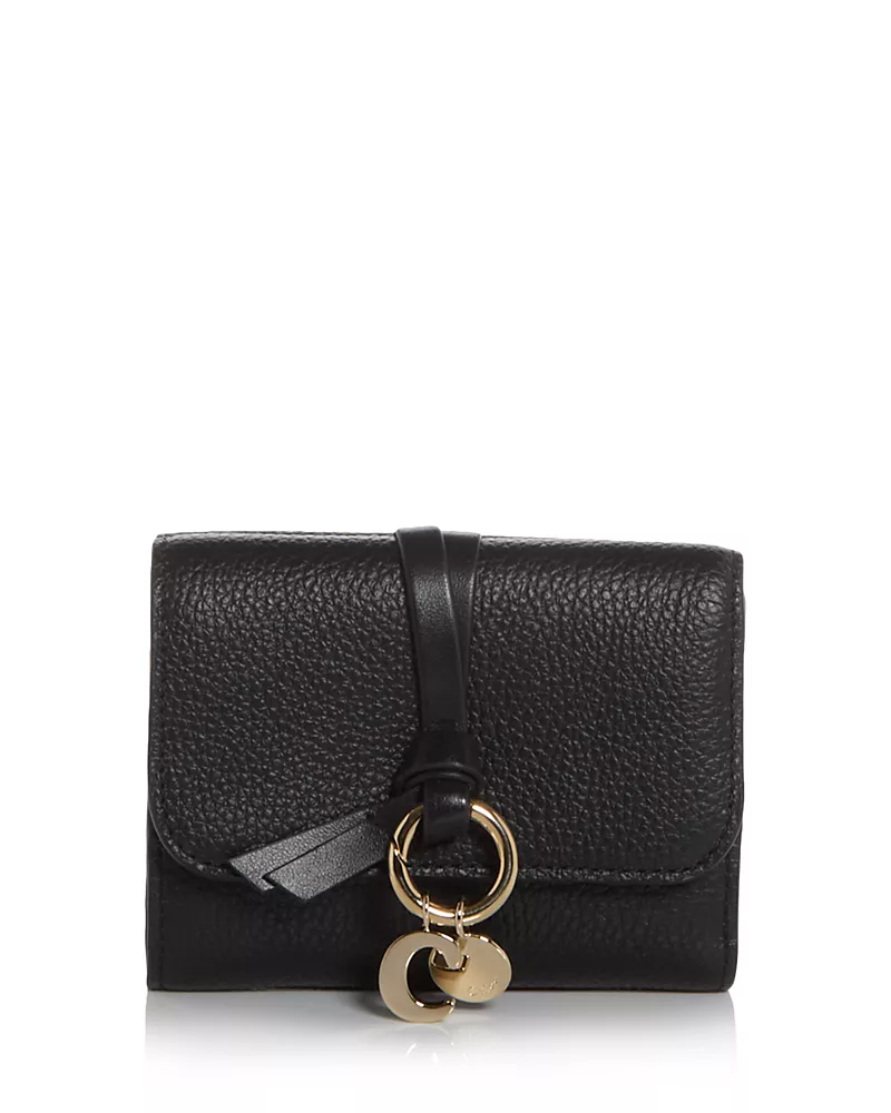 Chloe Alphabet Leather Trifold Wallet