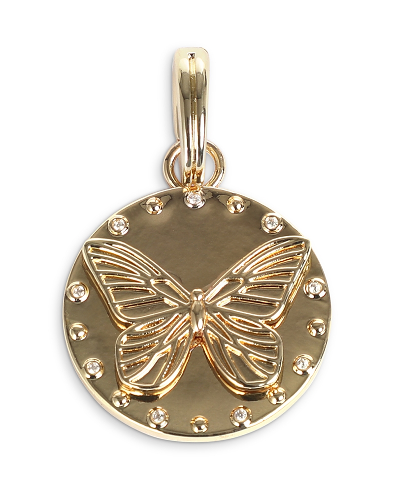Aqua Pave Butterfly Disc Charm - Exclusive · OS