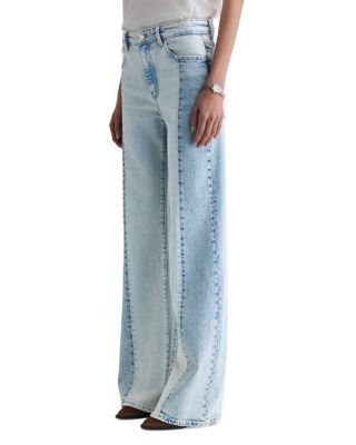 Saige Mid Rise Wide Leg Jeans in Solar Flare