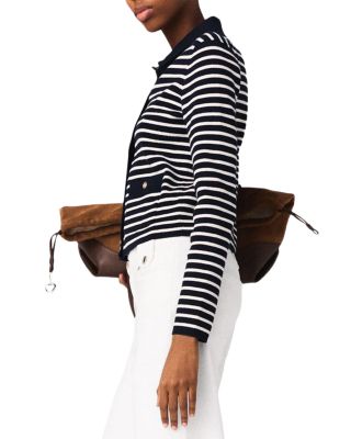 Striped Polo Cardigan