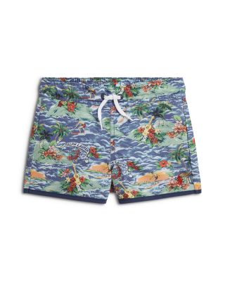 Boys' Tropical Print Swim Trunks - Little Kid