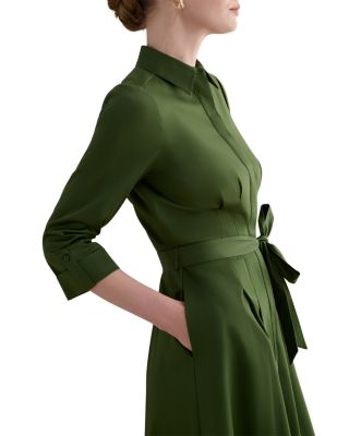 Brigitta Button Front Midi Dress