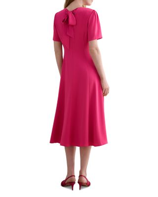 Camille Hammered Satin Midi Dress