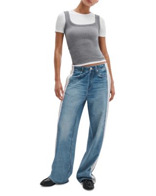 The Essential Rib Wide String Tank Top