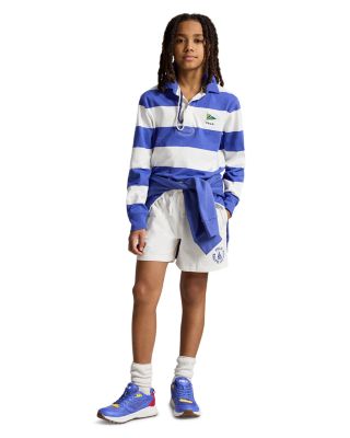 Boys' Nautical Inspired Cotton Rugby Shirt - Big Kid