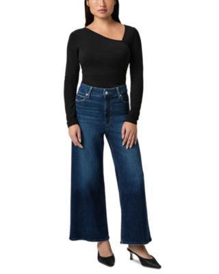 Petites Anessa High Rise Wide Jeans in Overdrive