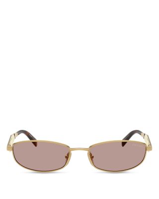 Prada PR Oval Sunglasses, 55mm | Bloomingdale's Jewelry & Accessories